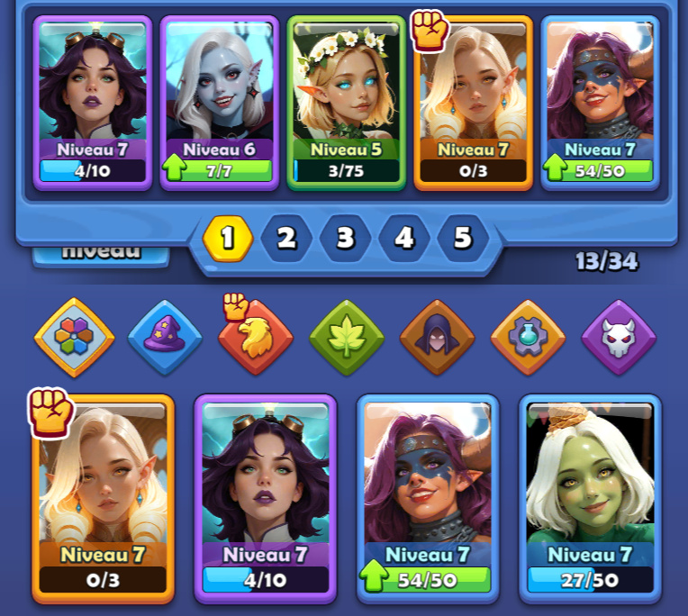 Gestion des decks dans le jeu Nudus